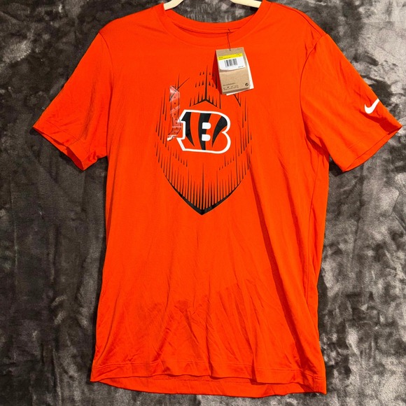 Cincinnati Bengals Shirt Mens Small Orange Nike‎ Dri-Fit American Football NFL - Picture 4 of 9